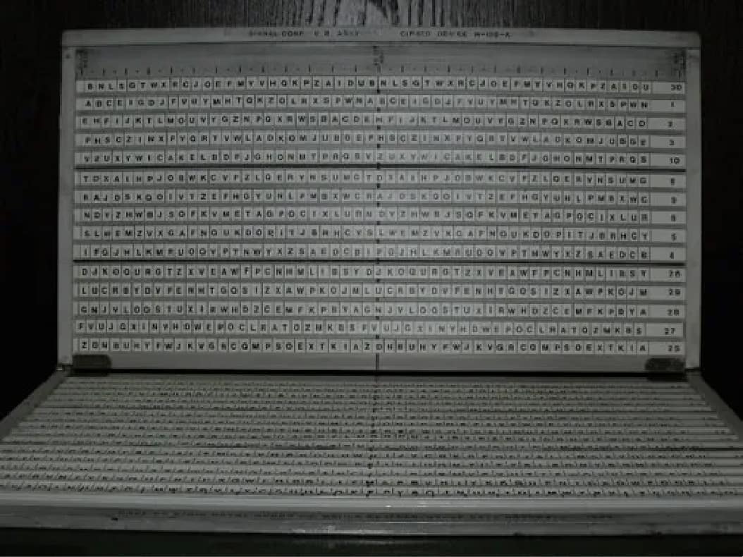 US Army Signal Corps Slidex Encryptor