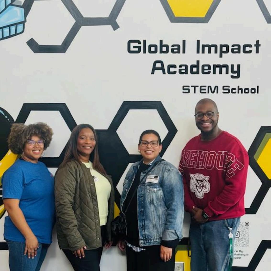 March 5 2026 Ed Team in GA Members of the NCF Education Team visit with educators and students at Global Impact Academy STEM Magnet School in Georgia.