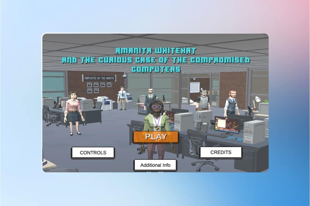 cyber game teach students k 12 cybersecurity methods computer games screenshot from kids cybersecurity learning game