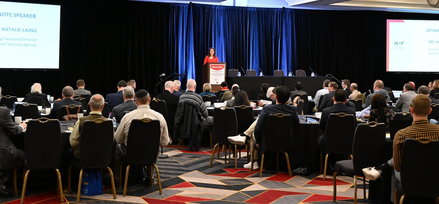 DSC_4354 PQC March 2026 Keynote Speaker Natalie Laing NSA Acting Executive Director PQC March 2026 Keynote Speaker Natalie Laing NSA Acting Executive Director