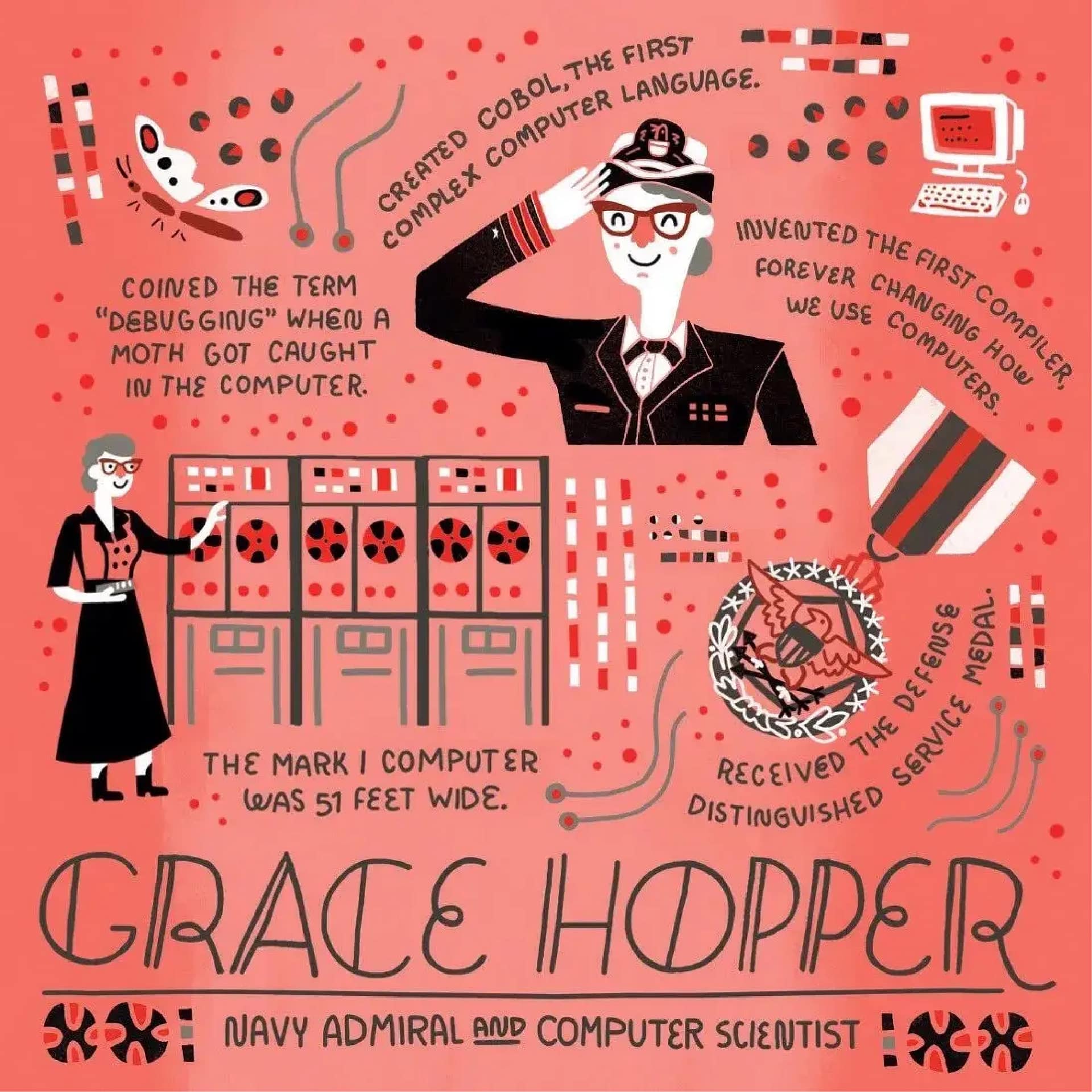 Grace-Hopper-Art-Rachel-Ignotofsky Grace-Hopper-Art-Rachel-Ignotofsky