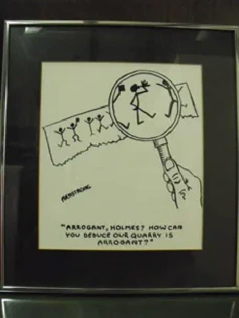 Sherlock Holmes Dancing Man Code Print