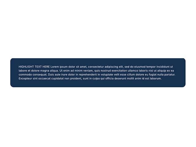 Blue Highlight Text Block