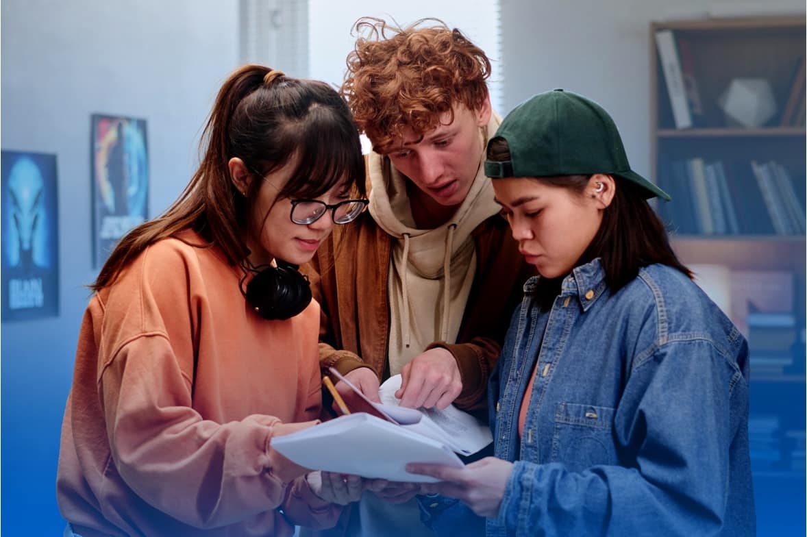 ncf escape room cryptology immersive classroom challenge STEM skills teachers schools three teen students deciphering escape room clues