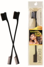 SMOOTH EDGE BRUSH & COMB (BLACK)