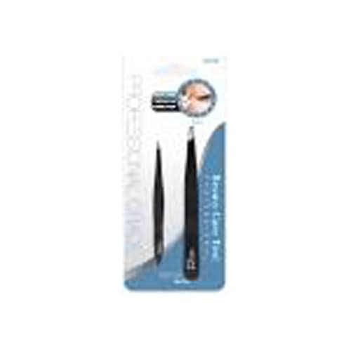 SLANT + MINI POINT TWEEZER (COMBO) - BLACK