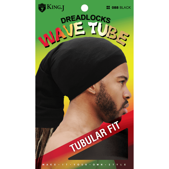 DREADLOCK WAVE Caps TUBE - Black