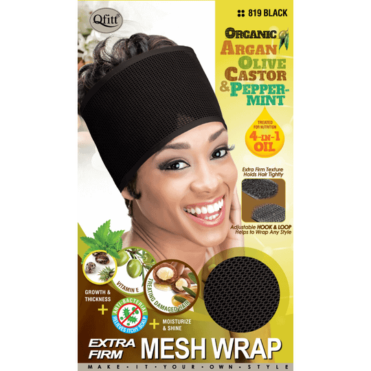 Mesh All Women's Head Wear, QFitt Extra Firm - Black