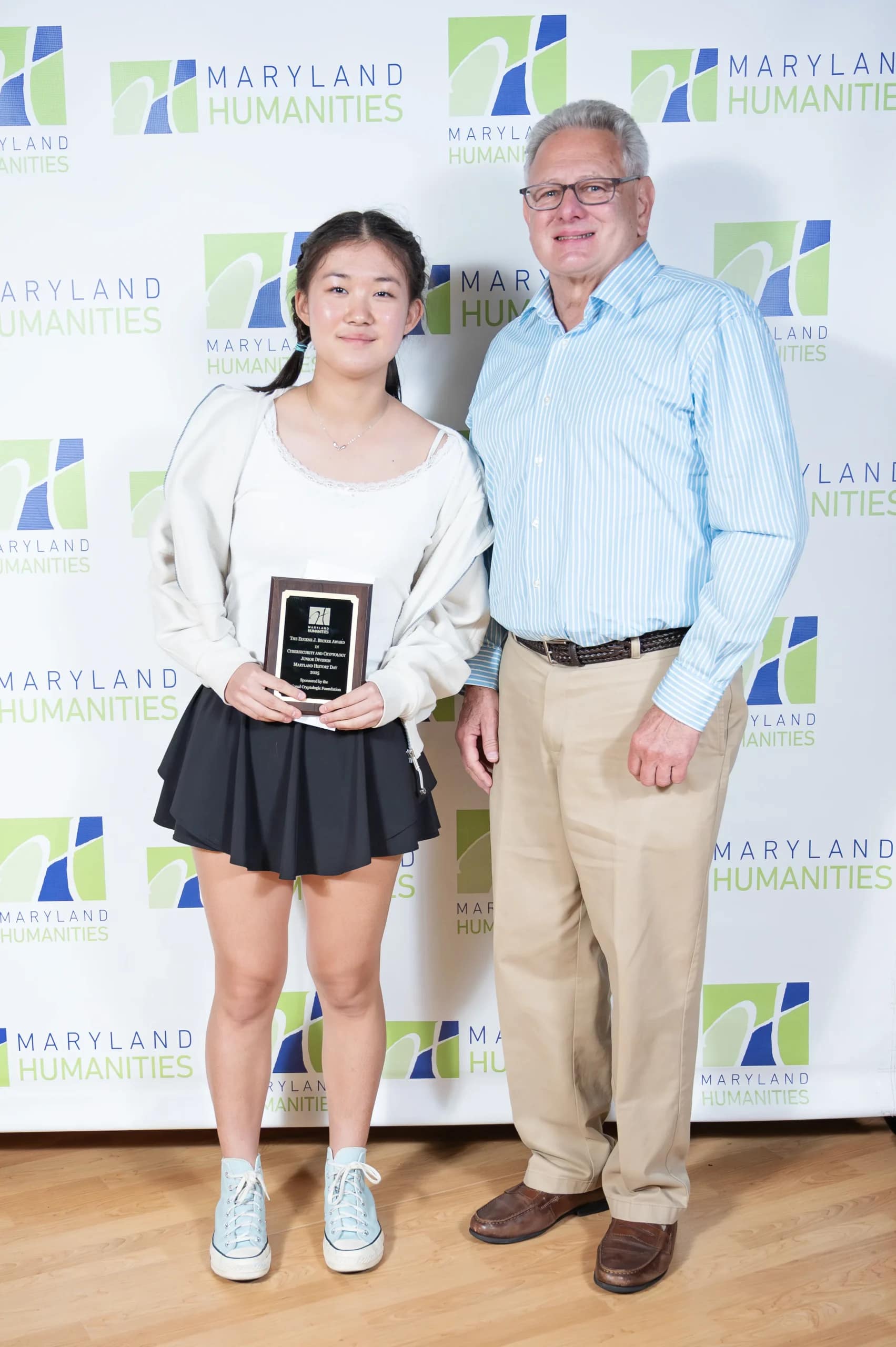 Eugene J. Becker Award Anna Hao, Frank Whetsell.jpg