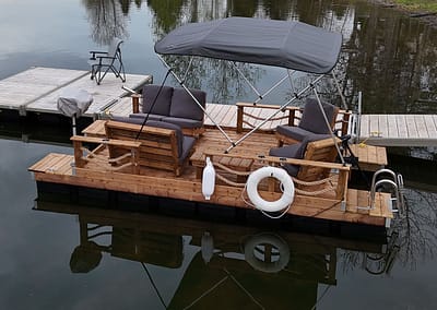 The Captain Supreme Pontoon Dock Boat