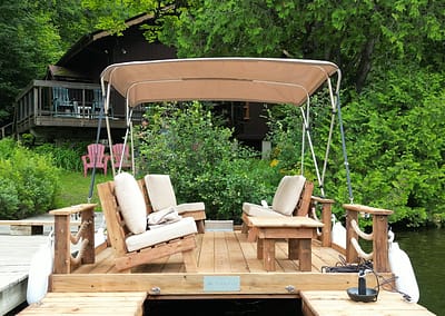 The Nautical Elite Pontoon Dock Boat