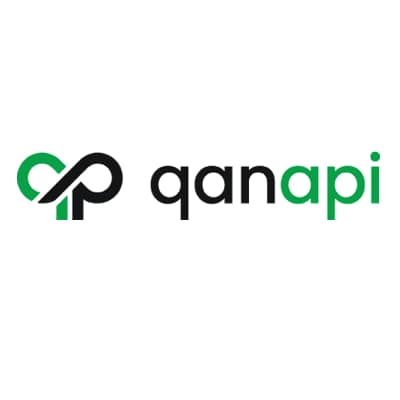Qanapi white logo box 400x400 Qanapi logo on white