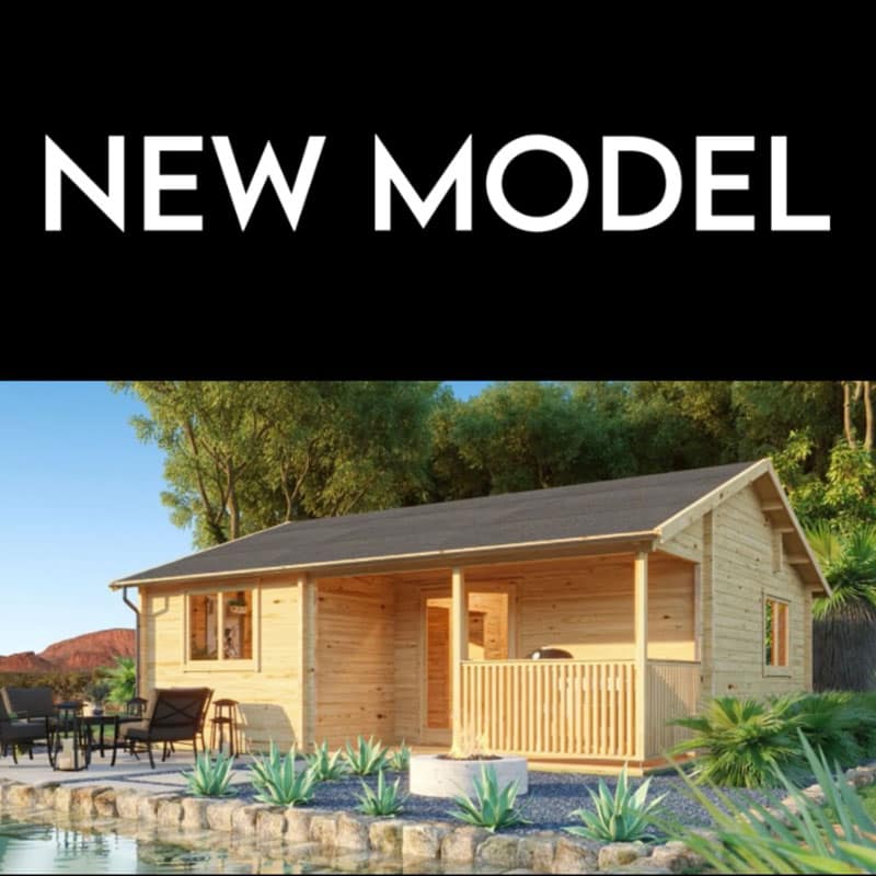 Busch 1035 Log Cabin HO Scale Model Structure - For Model Railways & Dioramas