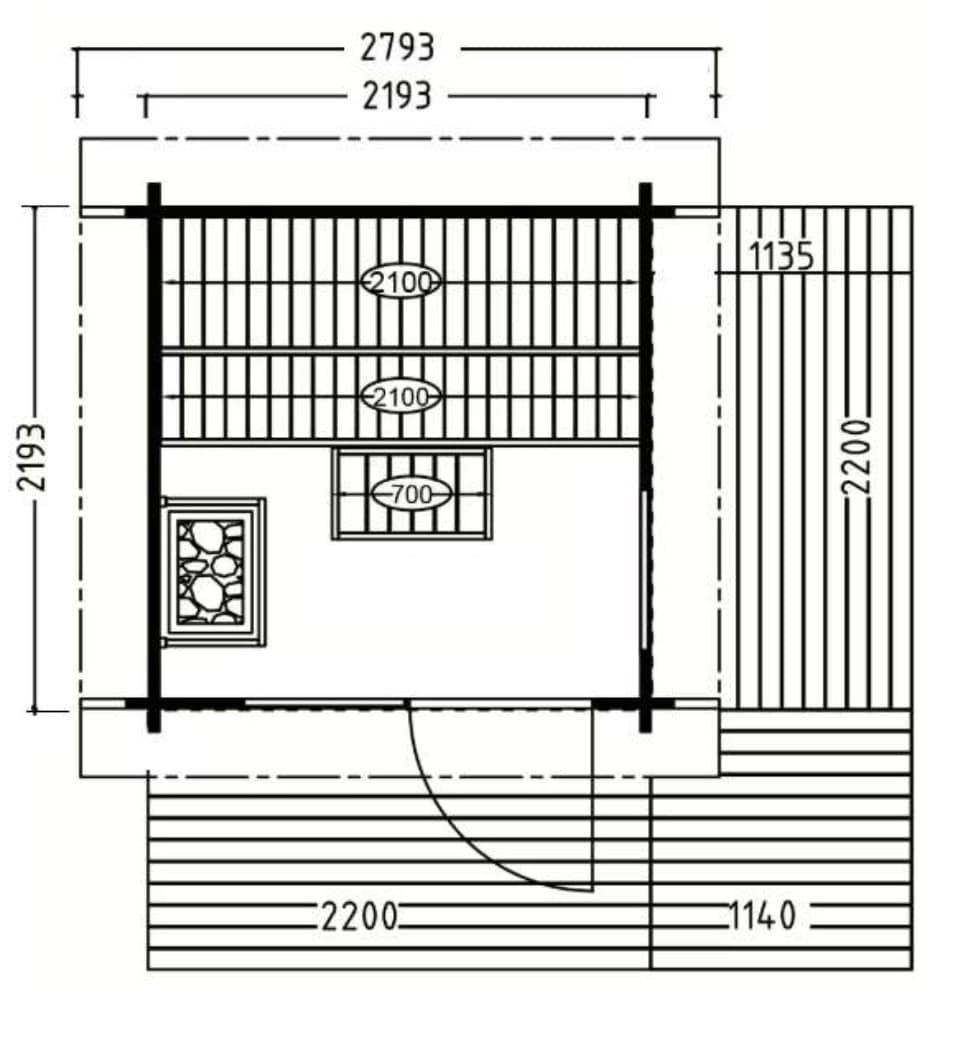 Versa Sauna | SKU# 4469360-VER - Sawmill Structures™