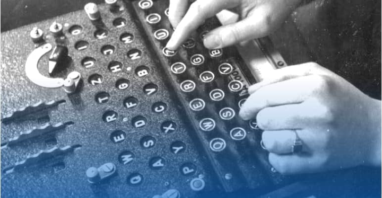 nav cryptologic history hands using engima machine